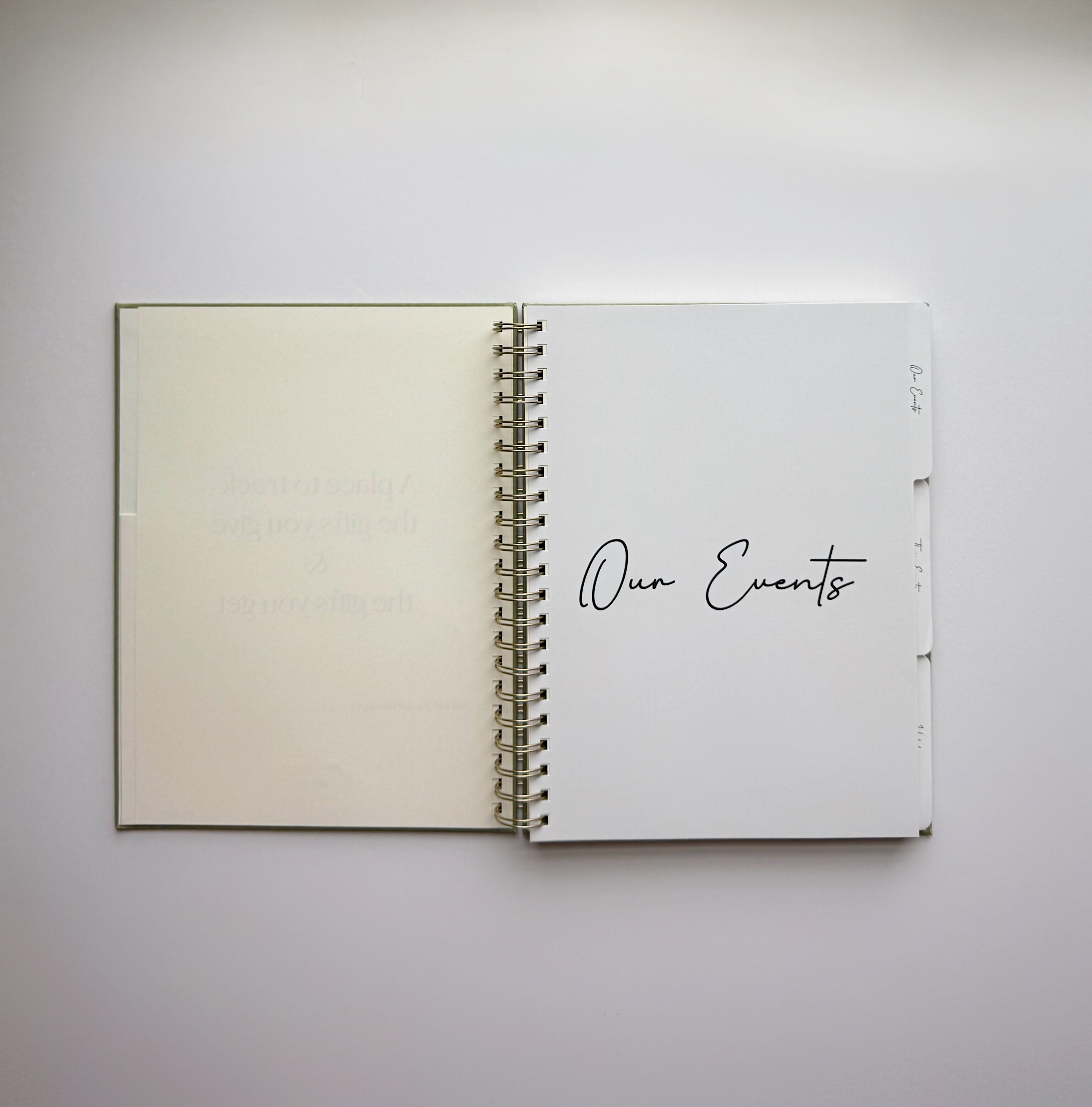 The Gift Tracker — Sage Green